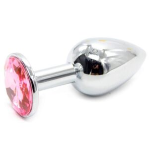 Plug de acero con strass M