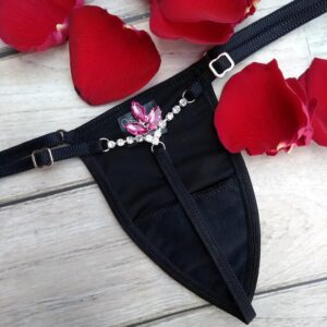 Less hilo strass Flor