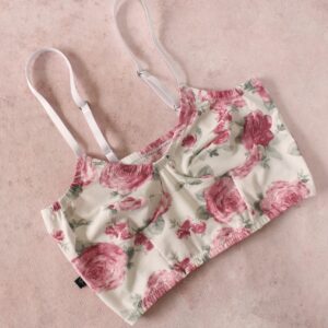Corset algodon rosas