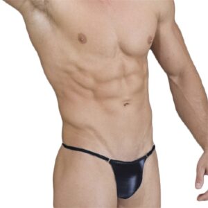 Tanga de vinilo hombre