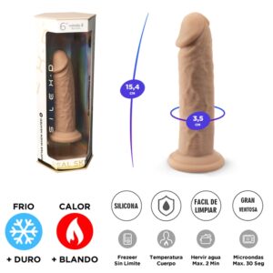 Dildo termoactivo de 15 cm